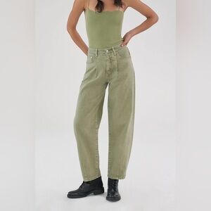 Anthropologie Pilcro The Breaker Relaxed Jeans Green - Size 30 Waist